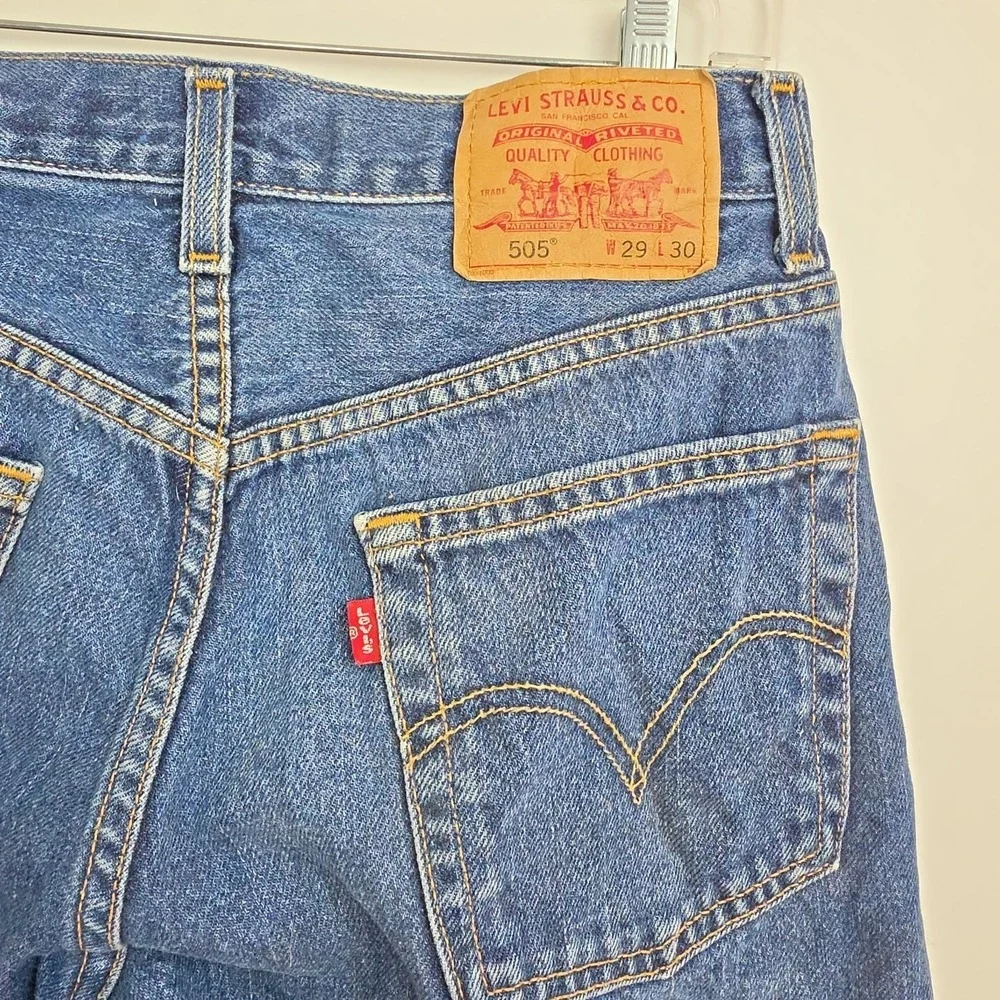 Levi's 505 Regular Fit Jeans Men's Size 29x30 Straight Leg